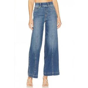 SPANX Front Seam Wide Leg Pull On Jean in Vintage Indigo Discontind / Size 1X 1T
